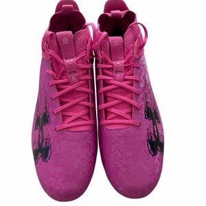 Under Armour Blur Smoke Suede 2.0 MC Men's Football Size 15 Pink 3027978-601 NEW
